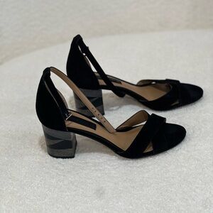 Steve Madden Chic Black Block Heel Sandals